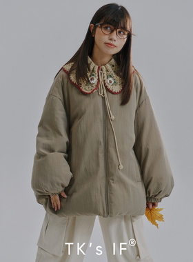 【弥富】定制面料日系花苞袖鹅绒外套