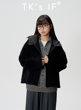 【茂原】苏丽羊毛鹅绒帽子可抽绳大衣