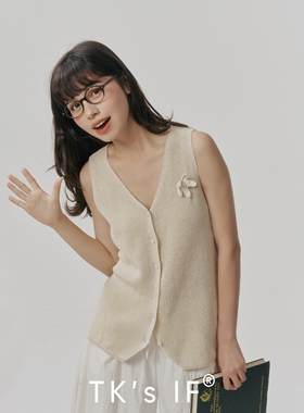 TK'sIF【江之岛】天然亚麻多穿法显瘦马甲