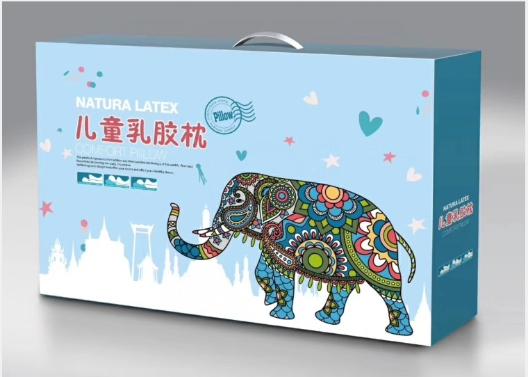 30*5060*40儿童乳胶枕包装袋纸盒礼品袋手提袋枕芯包装盒子收纳袋