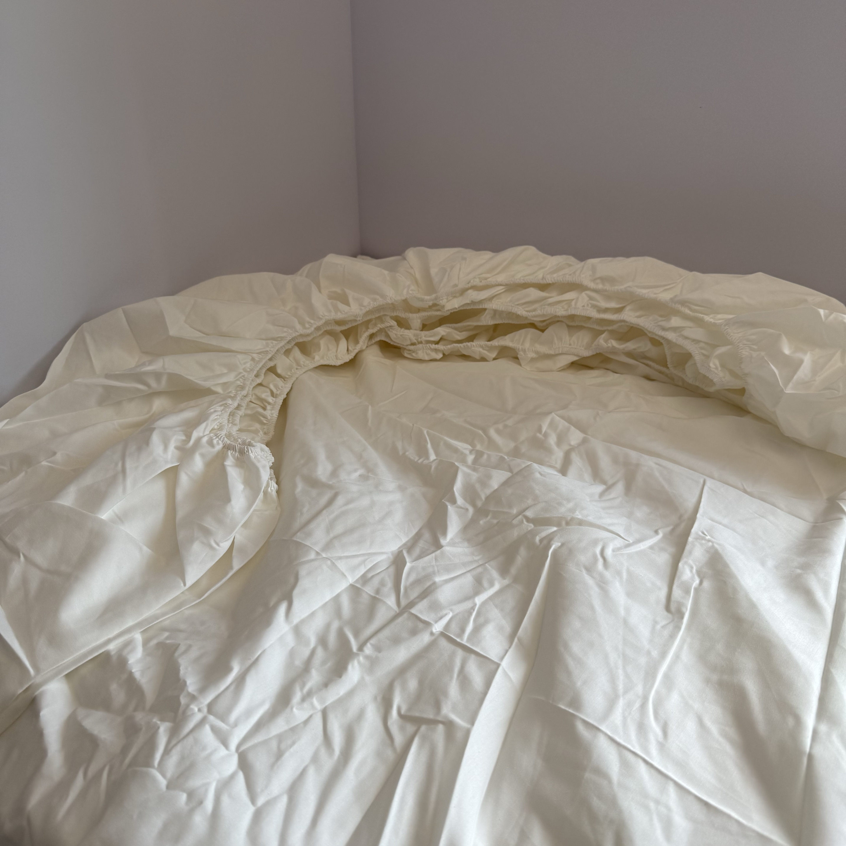 白菜价处理！外贸全棉白色床笠单件纯棉平纹床罩席梦思床垫保护套