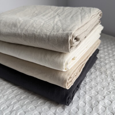 特价清货！外贸尾单酵素汉麻床单单件纯麻雨露麻单人双人加大睡单