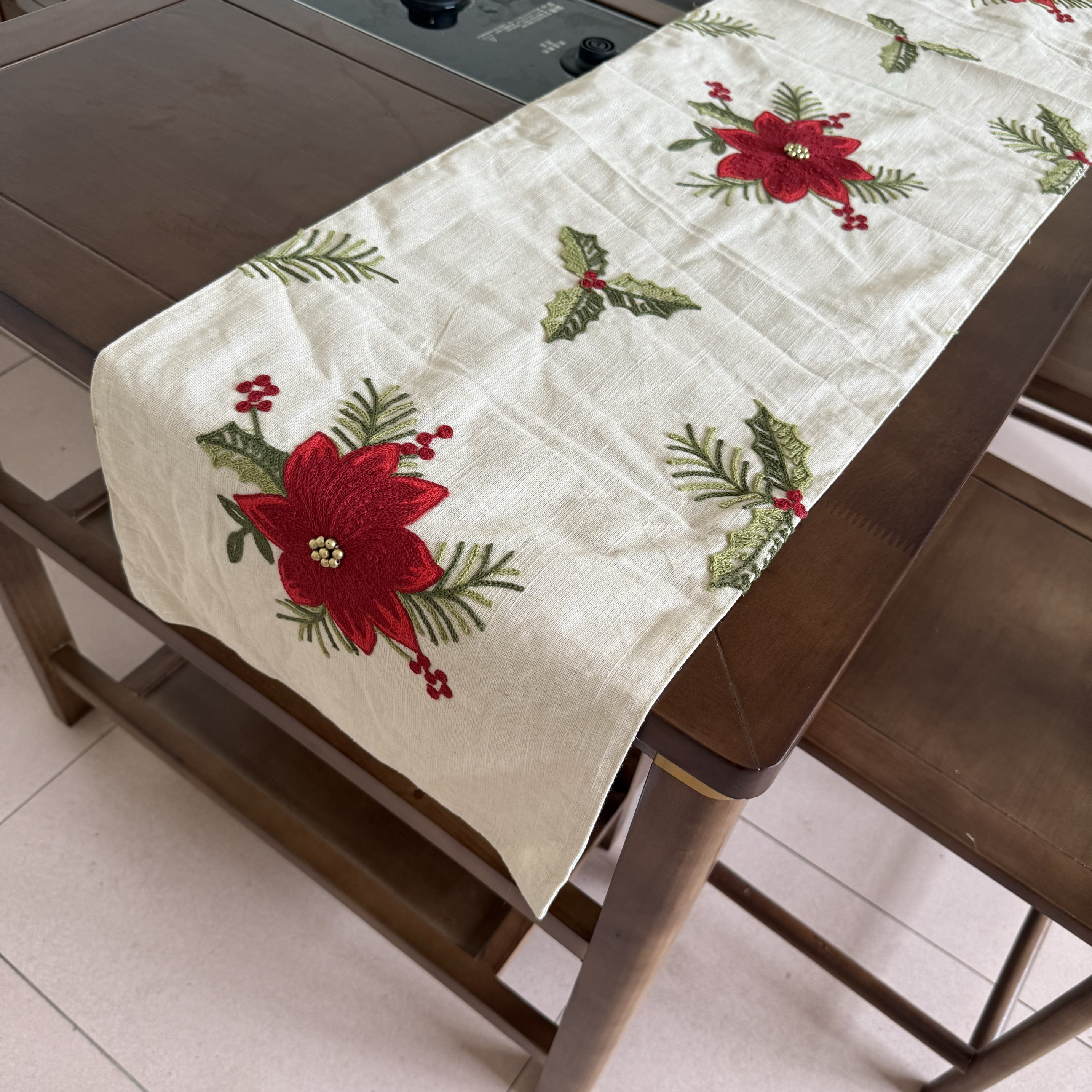 亏钱处理！外贸原单绣花桌旗布棉麻亚麻刺绣茶几茶桌长条巾盖布,居家布艺,桌旗,淘宝优惠券,粉丝福利购,淘宝优惠卷
