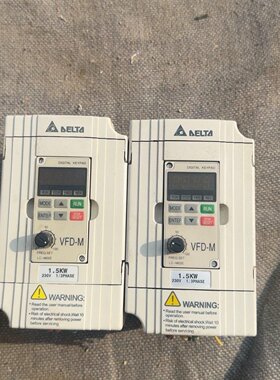 正品台达VFD015M21A 1.5KW变频器  220v二议价