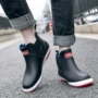 Giày đi mưa nam đế thấp cắt ngắn - Rainshoes giày lưới nam chịu nước