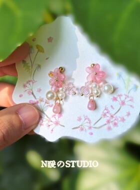 百搭小众甜美旅行耳饰耳钉耳挂