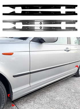 适用宝马3系E46 M Sport 1998-2005四门侧裙扰流板小包围跨境改装