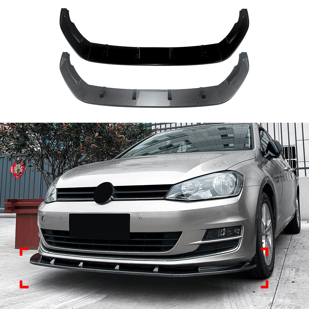 适用大众高尔夫7 高7 Golf MK7标准版前杠前唇前铲扰流板跨境改装