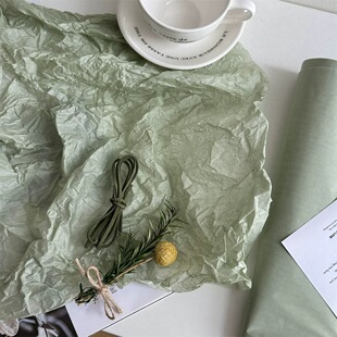 ins风抹茶绿包装纸莫迪蓝色系雪梨纸礼物包装礼品礼盒包装纸拍照