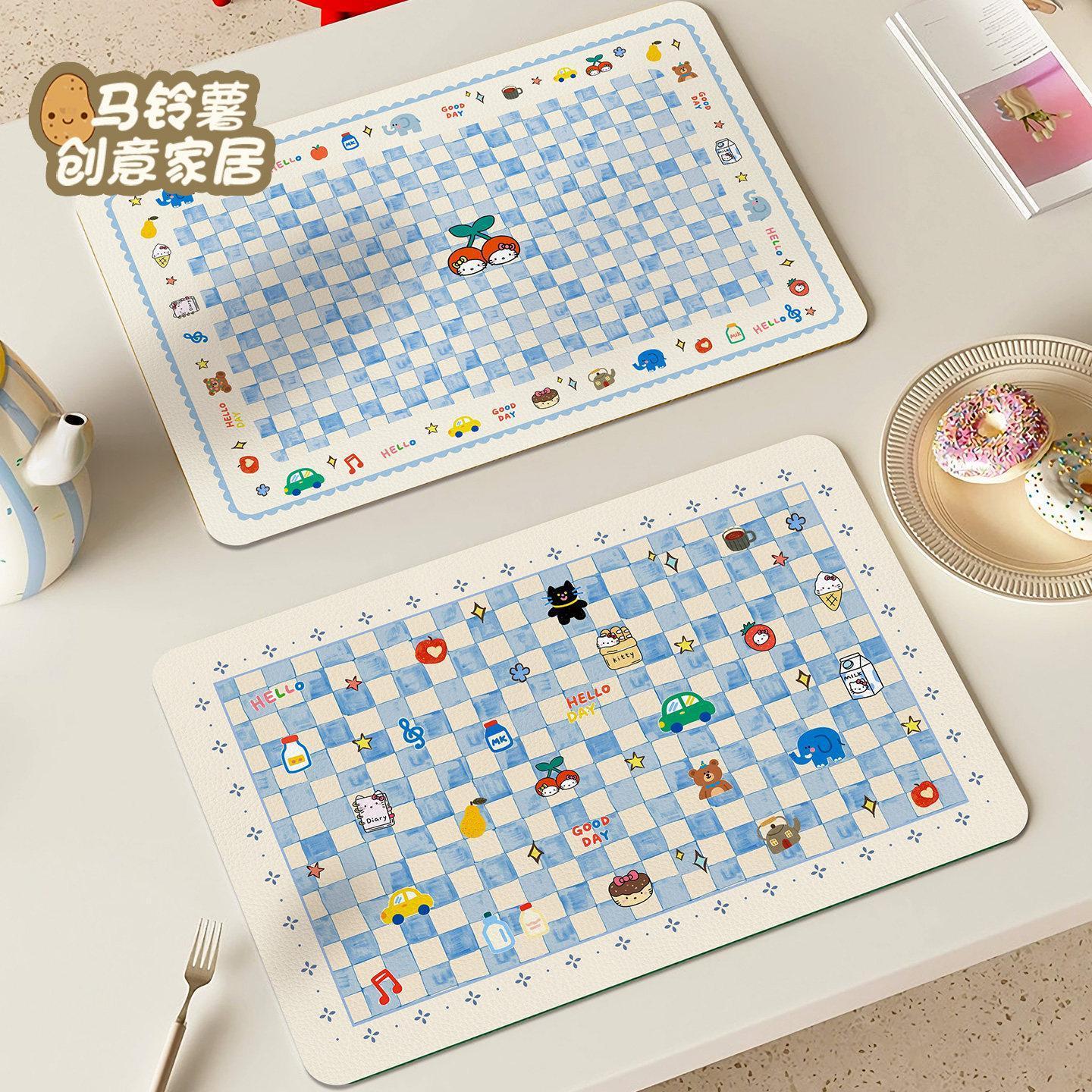 卡通可爱凯蒂西餐垫防水防烫隔热
