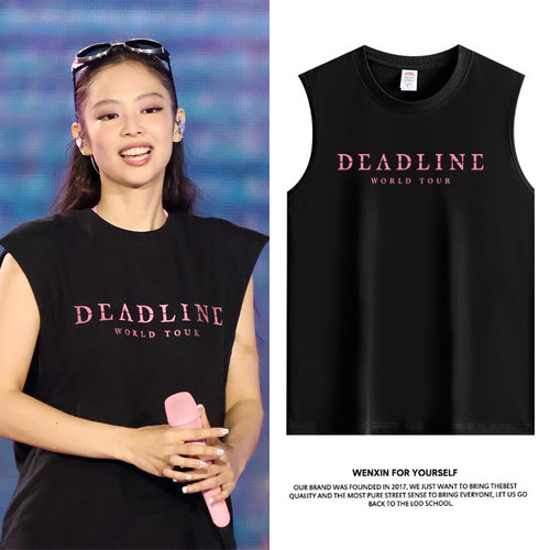 blackpink演唱会短袖同款T恤无袖