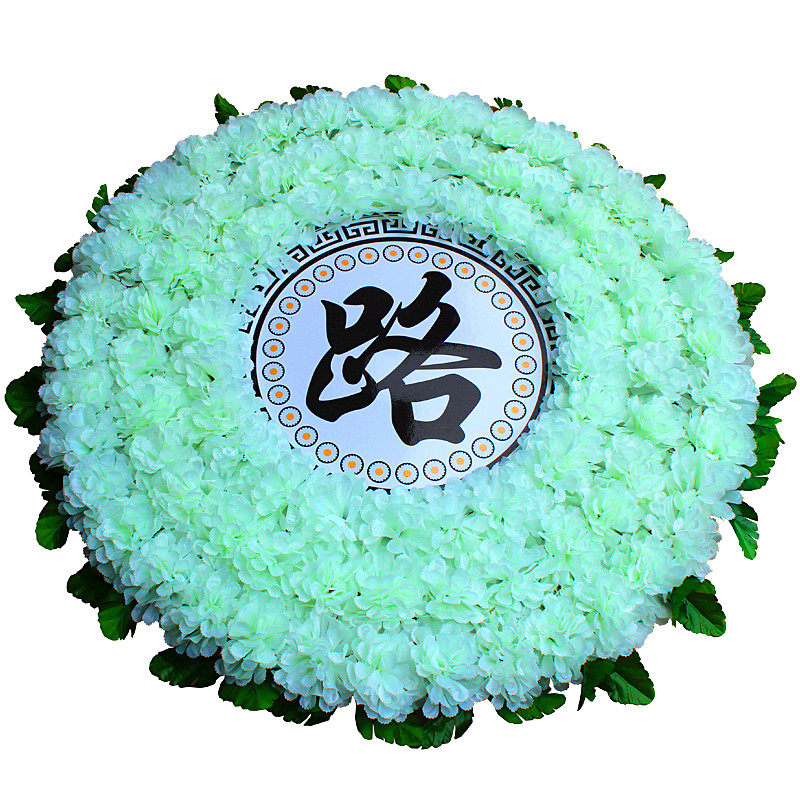厂家直销一路走好菊花圈殡仪花圈图片