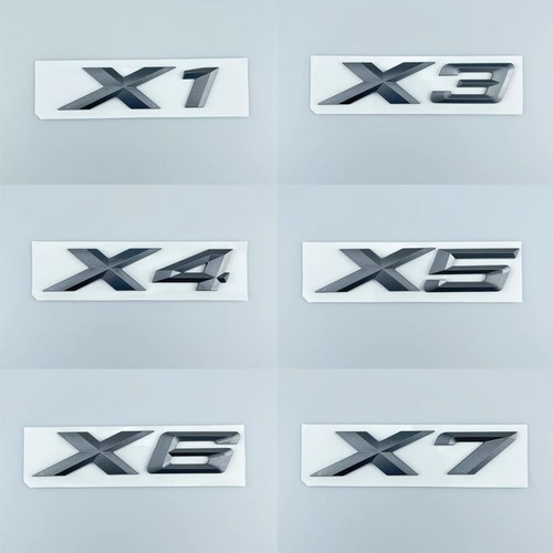 改装柿灰色宝马X1X3X4X5X6X7车标型号数字贴后标字标排量标尾标志