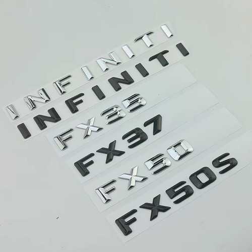 英菲尼迪INFINITI FX35 FX37 FX50S改装车标个性黑化后尾标车贴