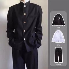 中山装男生dk制服套装热血高校校服日系jk西服外套学院风西装班服