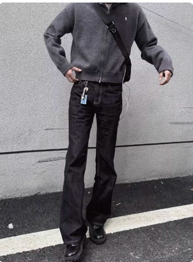 现货501原牛微喇叭cleanfit风格牛仔裤水洗长裤微喇裤复古牛仔裤