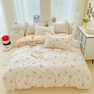 一米八乘两米全棉被罩1米8x2米x2米3三六春夏家用纯棉被套180x200