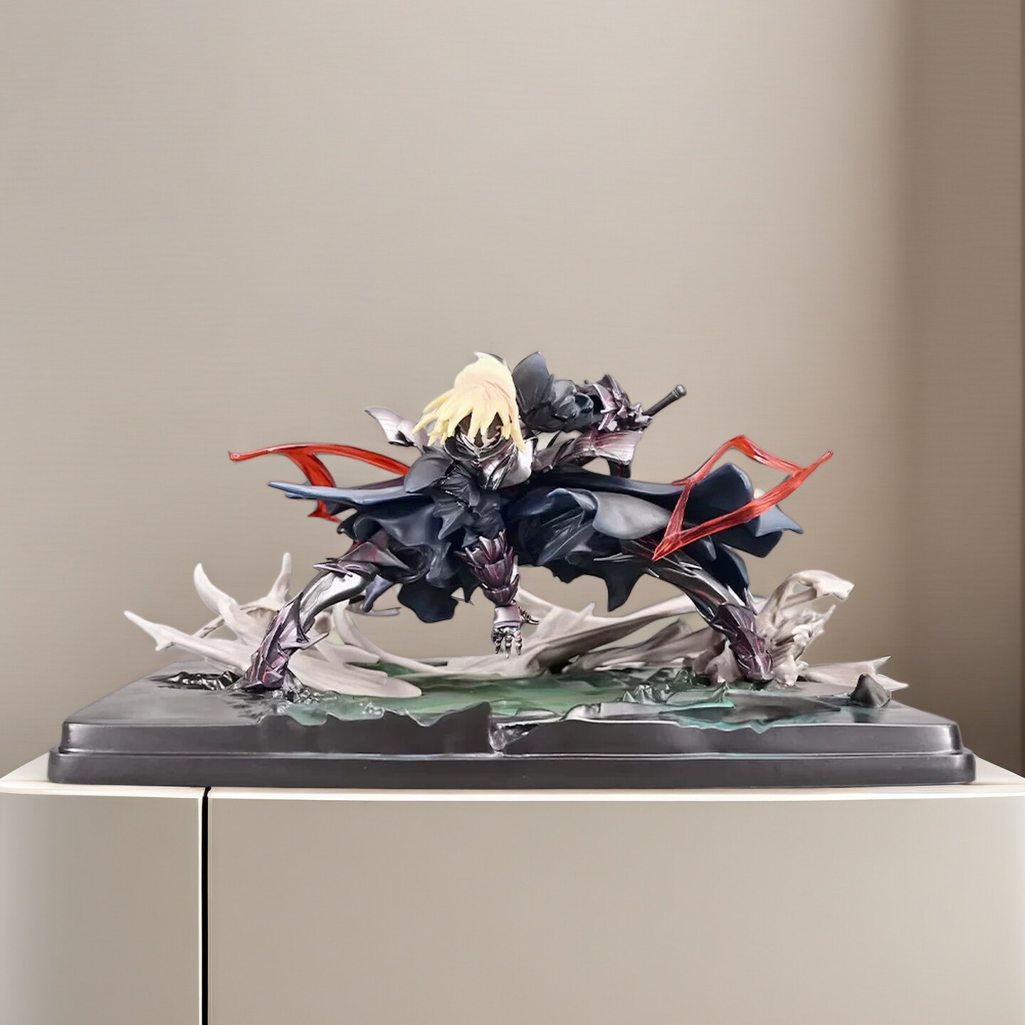 命运之夜 Fate 黑呆 Saber 黑塞巴 GK雕像 场景桌面摆件手办礼物