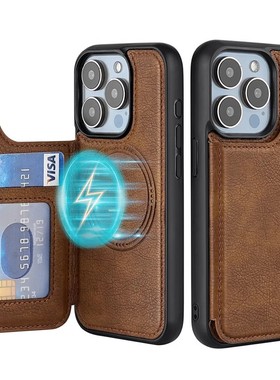 适用于苹果16promax插放卡16e手机壳iPhone15 case防摔12卡套包皮套13简约14pm创意支架卡包一体15plus磁吸