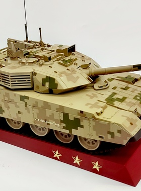 VT-4 A1主战坦克模型仿真合金装甲车模型摆件退伍纪念品124新款