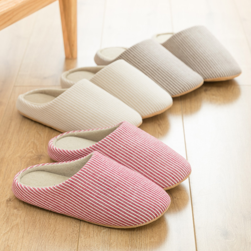 包头静音日式家用地板拖鞋情侣秋