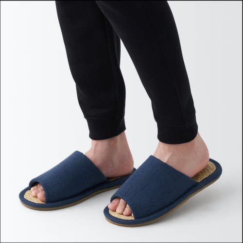 不沾灰EVA草席马来草静音拖鞋夏