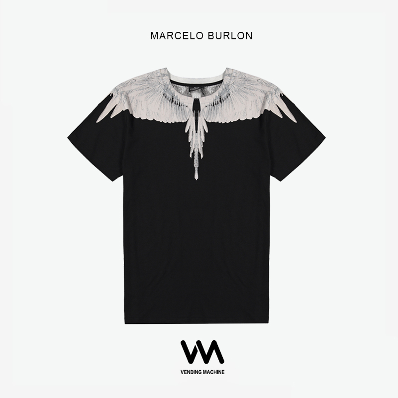 Marcelo Burlon 19ss teeº£ÍâÕýÆ·MBǰºóÒõÑô³á°òÄÐŮͬ¿î¶ÌÐäTÐô