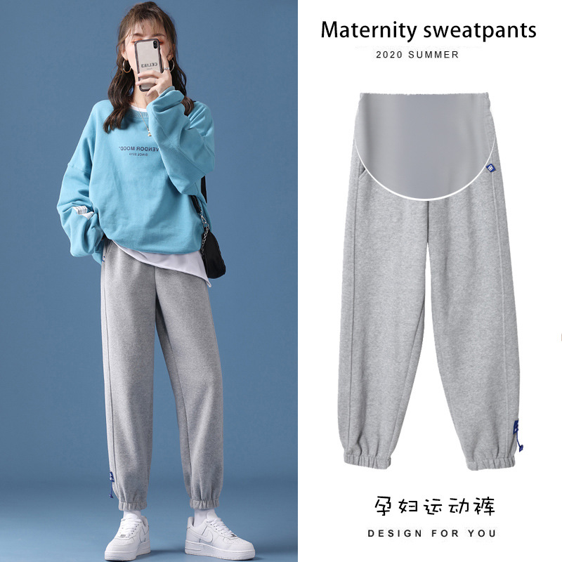 现货3XL4XL孕妇裤子新款运动卫裤
