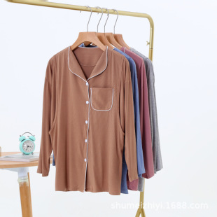 居家休闲侧开口哺乳装 春夏细上衣月子服大码 孕妇装