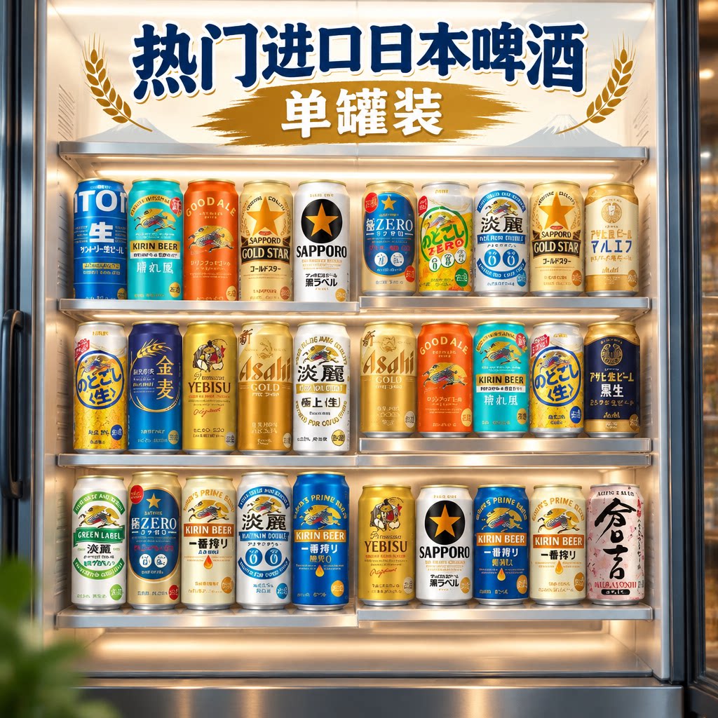 日本啤酒精酿组合单罐自选350/500ml罐三得利三宝乐朝日啤酒蛋糕