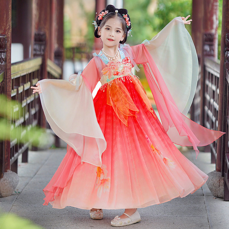 汉服女童春秋裙子儿童中国风唐装