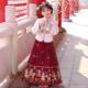 唐装 女童马面裙套装 女孩古装 儿童中国风汉服秋冬装 拜年服 2026新款