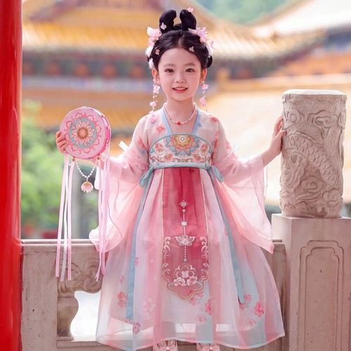 汉服女童古风连衣裙秋季古装裙子