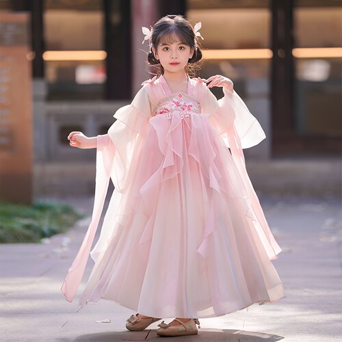 汉服女童古装连衣裙春秋季公主裙