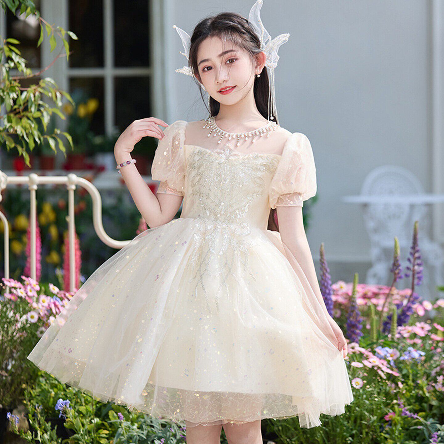 女童礼服公主裙夏季高端蓬蓬纱裙