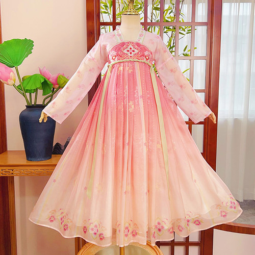 女童汉服春秋国风超仙古风连衣裙