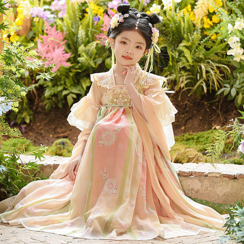 汉服女童夏款儿童古风公主裙夏装