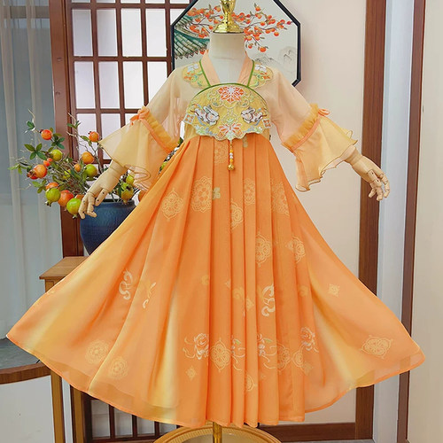女童汉服夏季超仙襦裙古风连衣裙