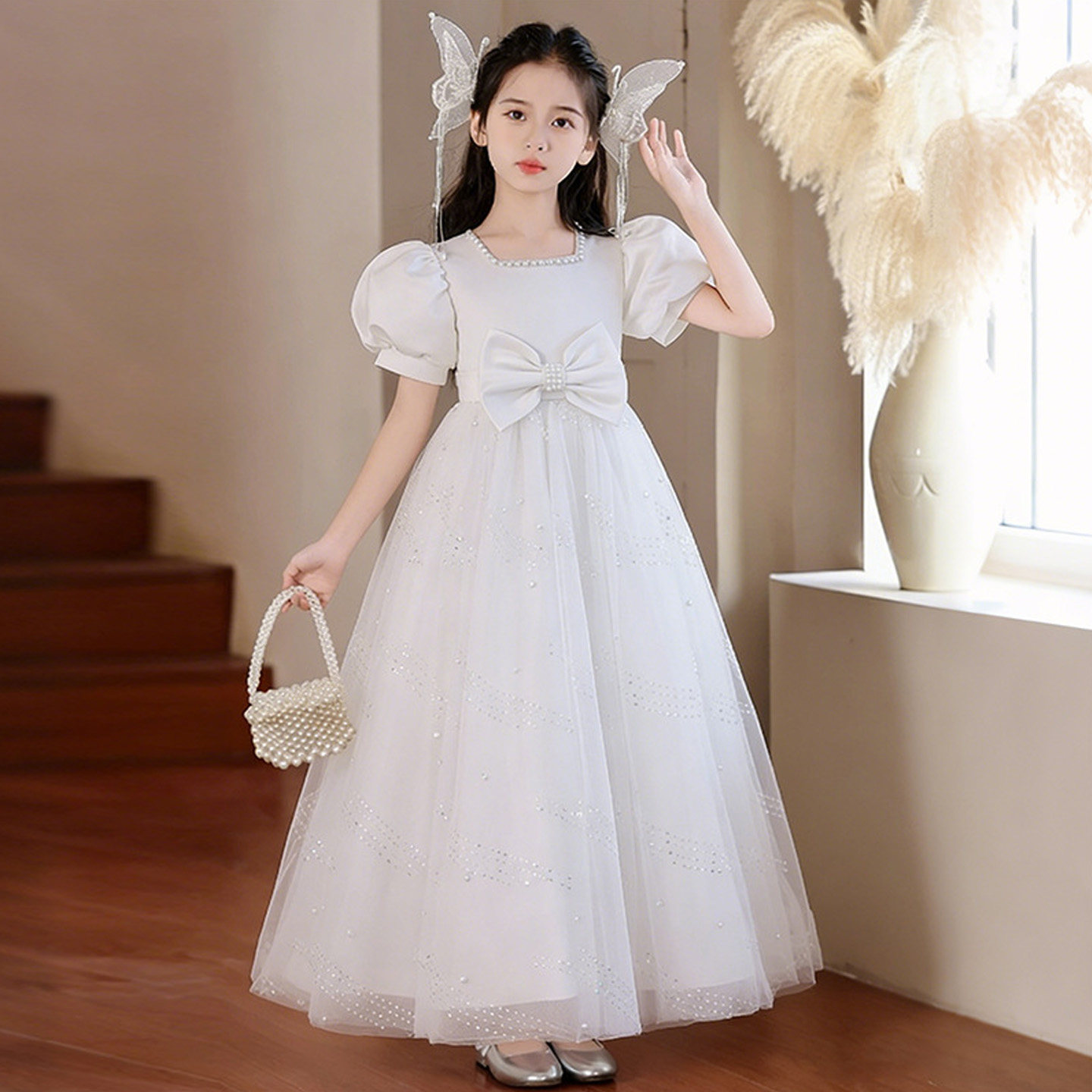 女童礼服夏季高端主持人演出服图片