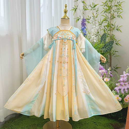 女童汉服夏装古风连衣裙夏款古装