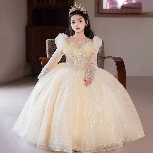 女童礼服主持人公主裙钢琴演出服