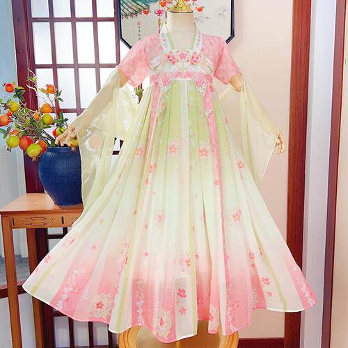 女童汉服夏装连衣裙儿童夏季古装