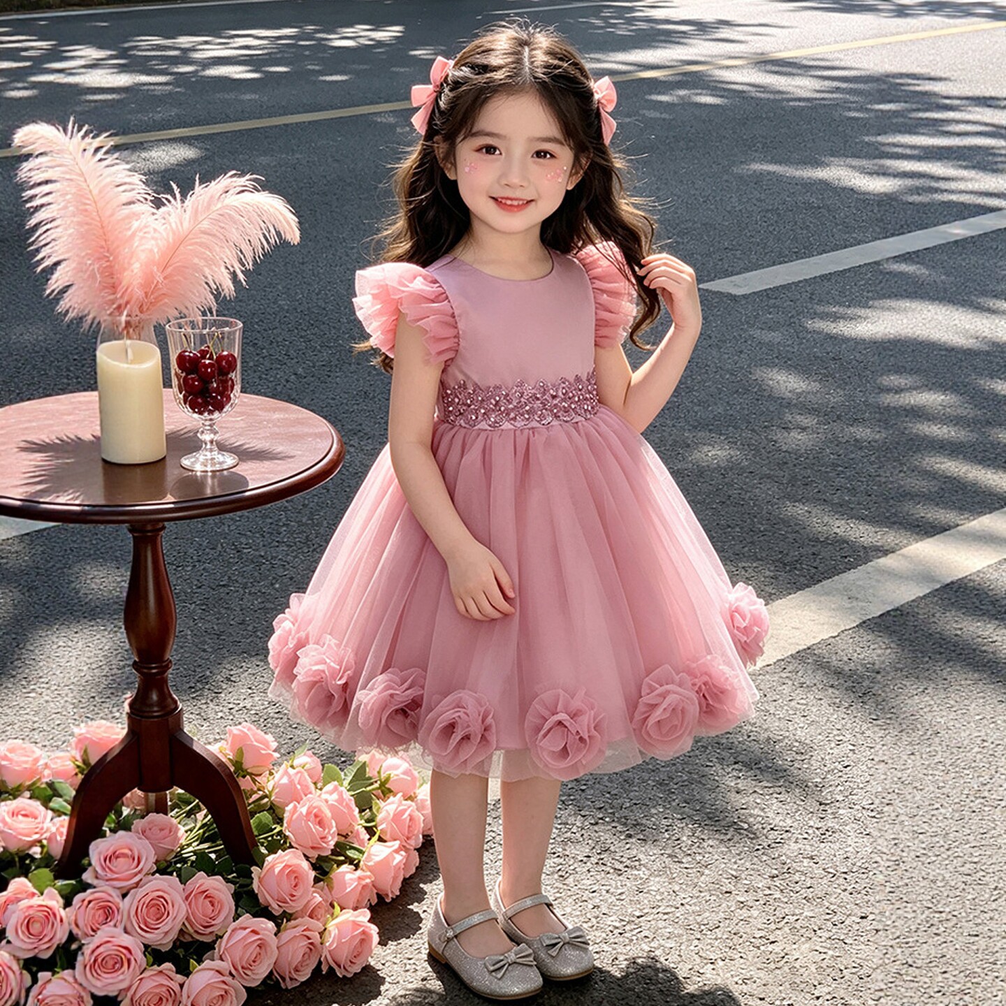 女童连衣裙夏季公主蓬蓬生日礼服