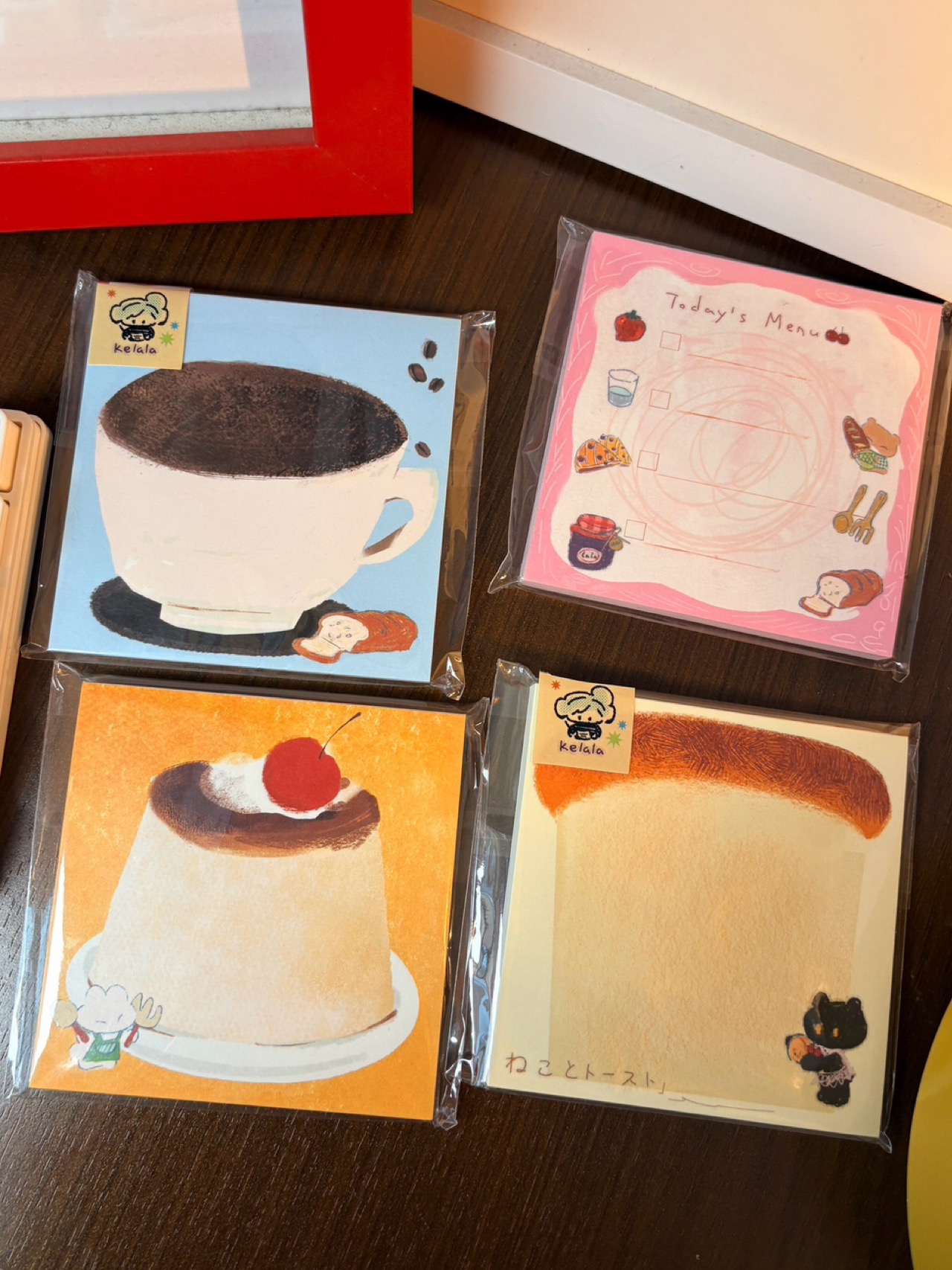 原创便签本可爱卡通小熊便签本学生手帐素材kelala布丁拍纸本日韩