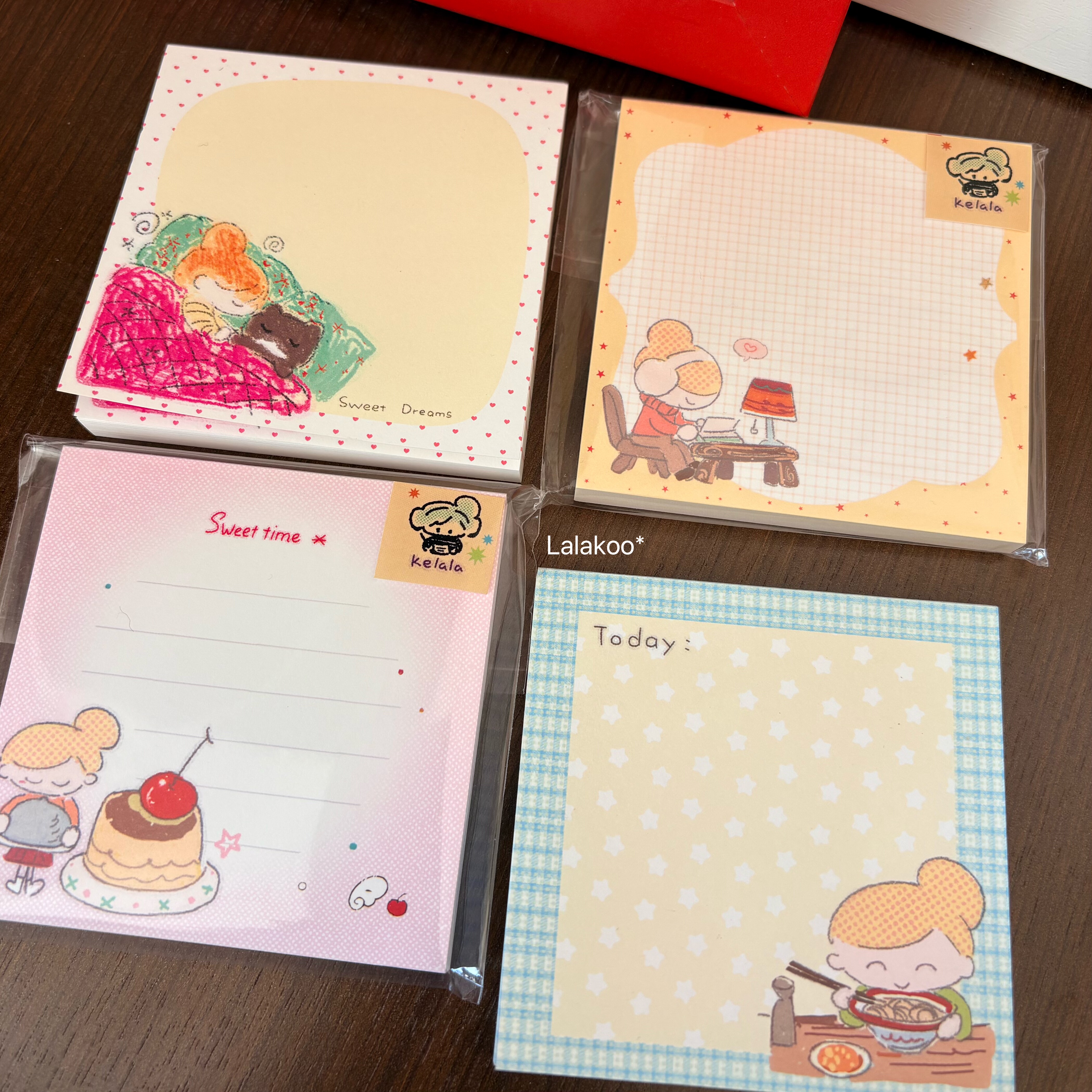 Kelala正版现货原创便签本可爱卡通便签纸便签本ins日韩萌系