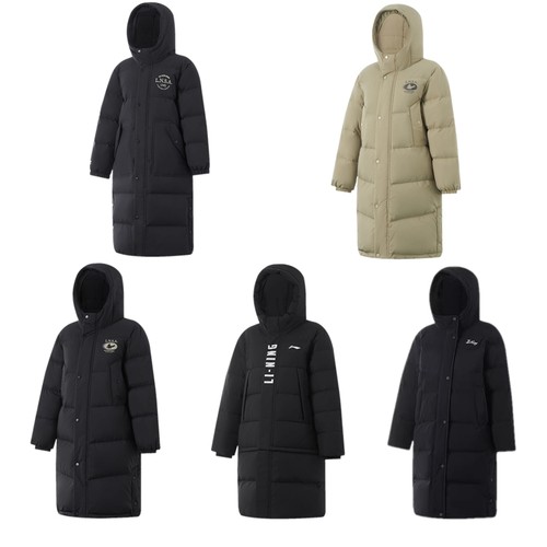 李宁儿童羽绒服男女大童防风宽松保暖长款羽绒服YYMU049/047/004