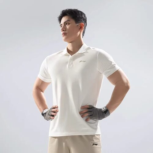 李宁短袖POLO衫男士透气运动T恤