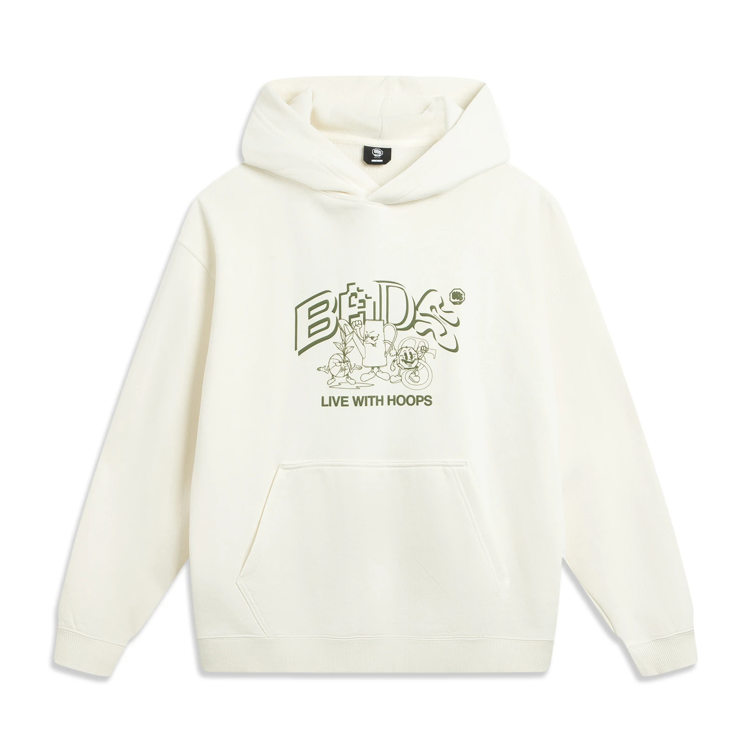 李宁男子卫衣2025冬季新款反伍系列运动潮流宽松连帽外套 AWDVD95