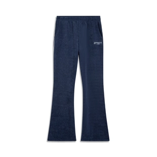 女子时尚 李宁卫裤 2025冬季 新款 AKLV840 百搭针织直筒休闲运动长裤