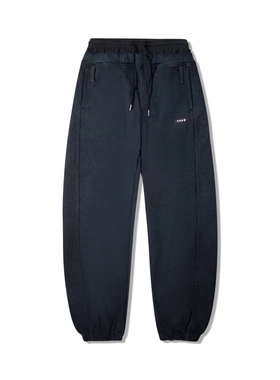 中国李宁2025复古运动系列女子运动宽松休闲百搭束脚长裤AKLVH26